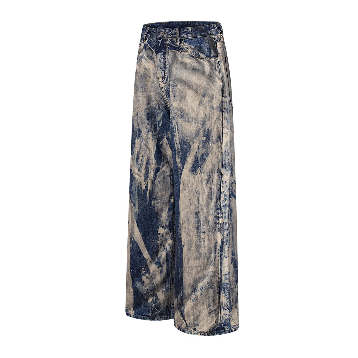 Men's Loose Fit Vintage Washed Jeans