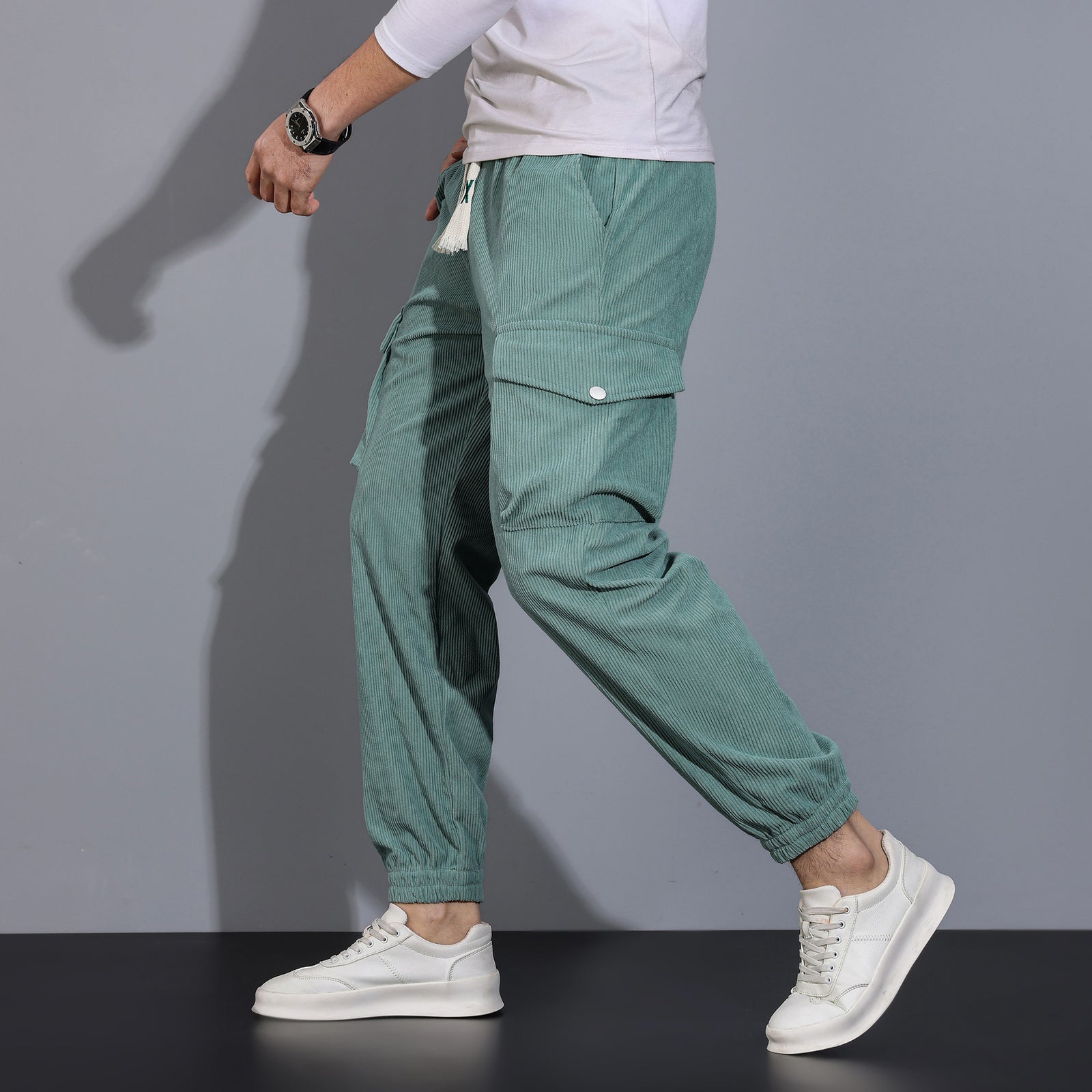 Woolen corduroy men's casual pants