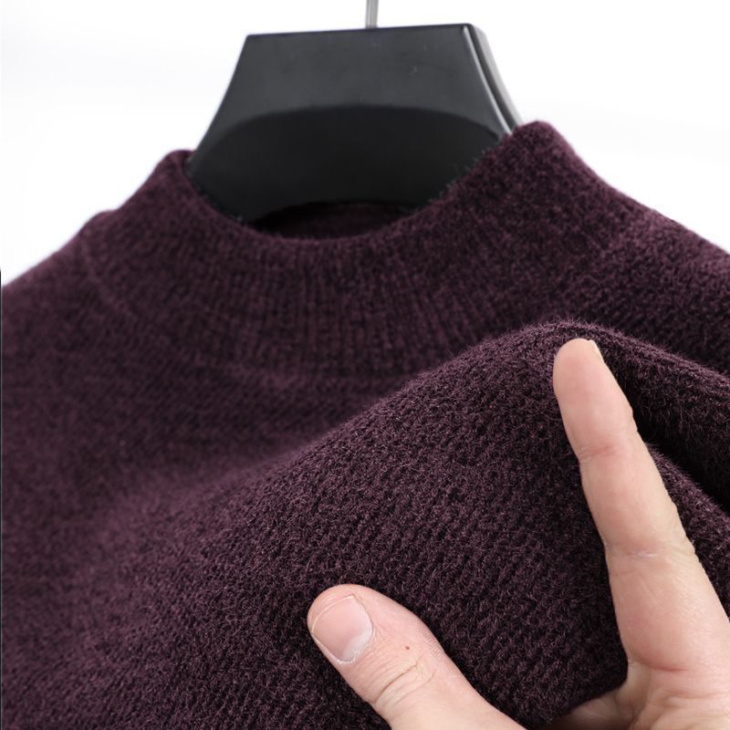Men's Fleece-Lined Chenille Knit Sweater