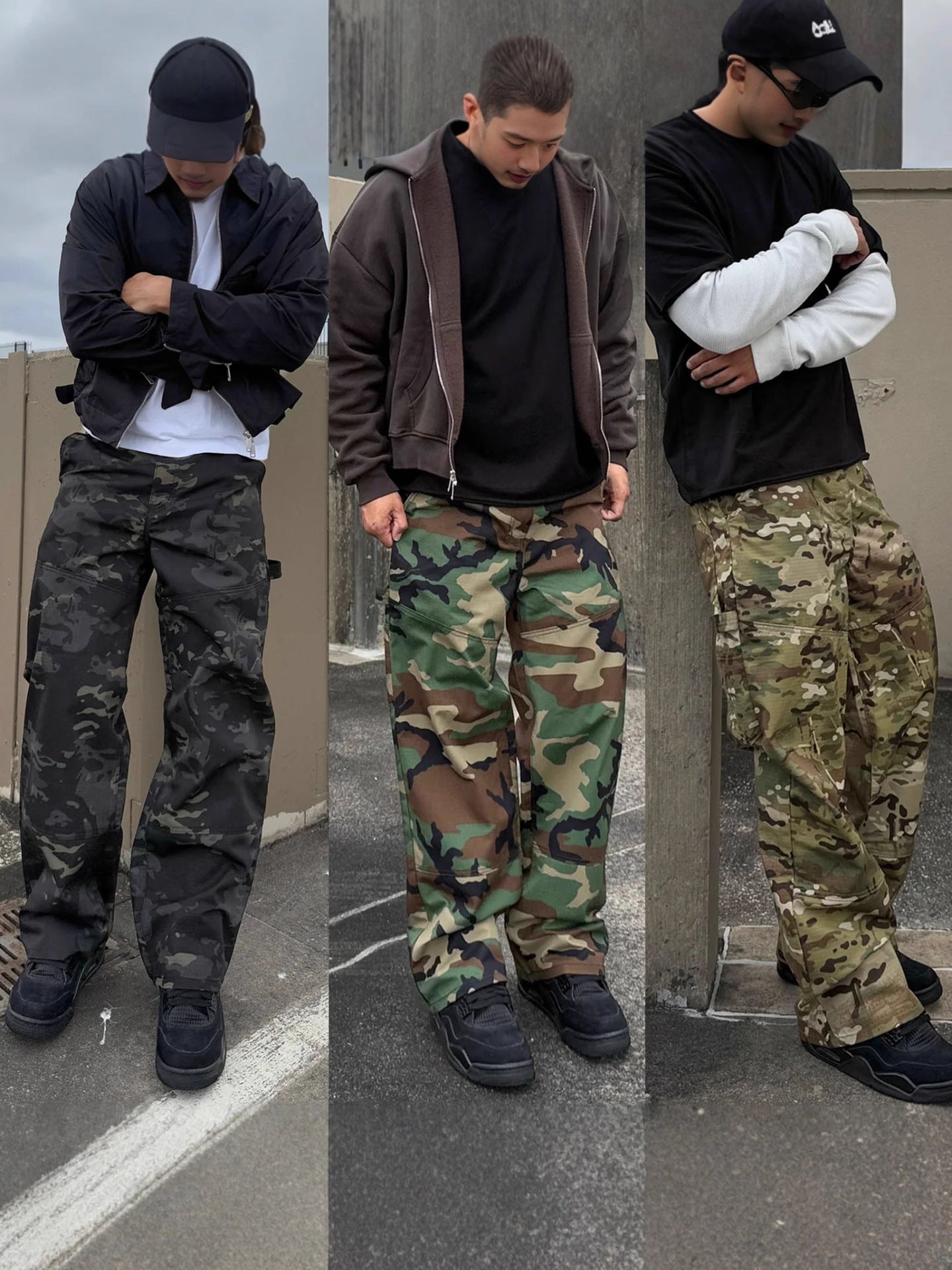 Men's camouflage cargo pants