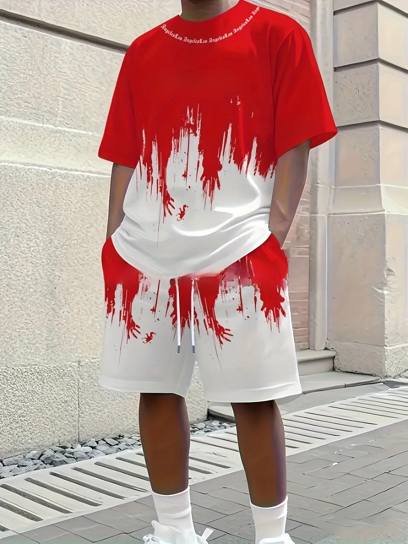 Men's Short Sleeve and Shorts Casual Set