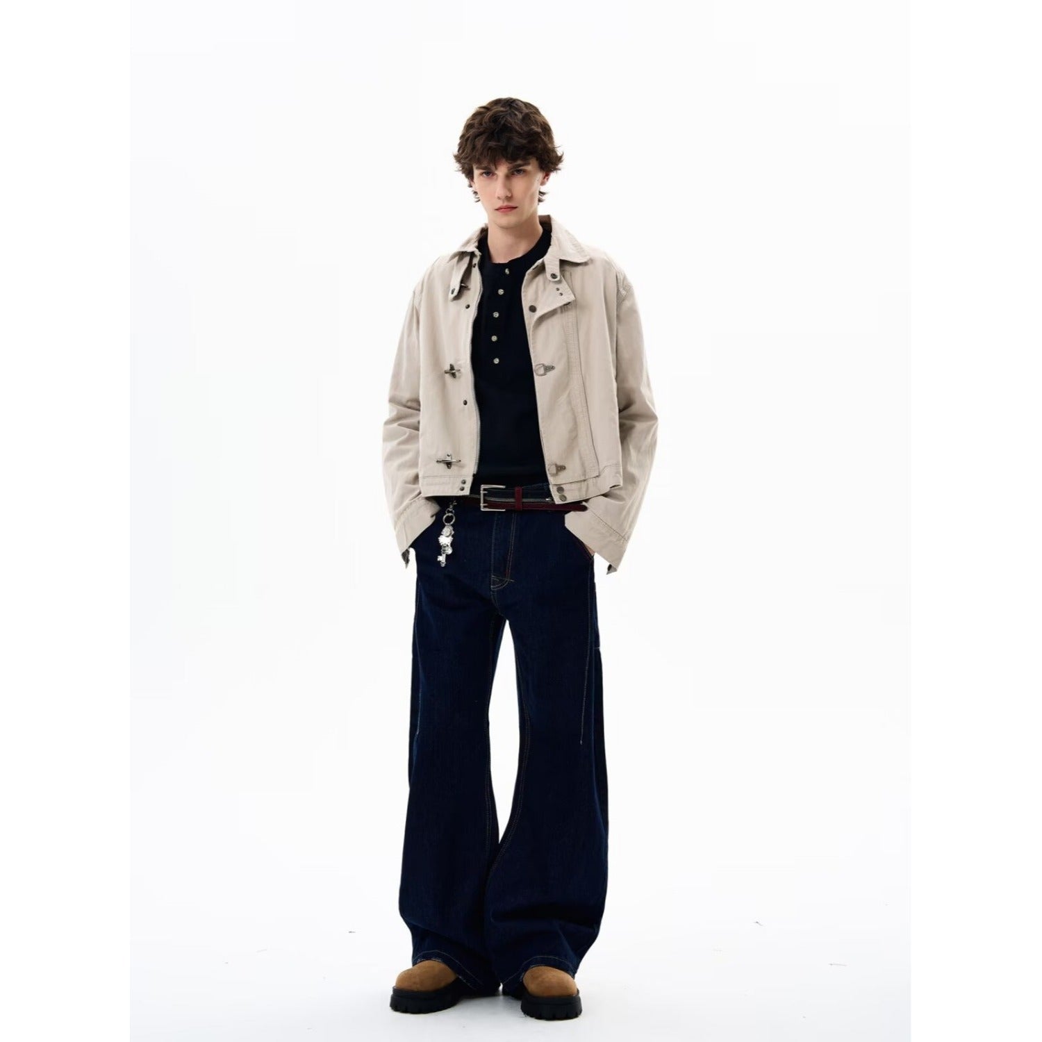 Men's Casual Snap Button Jacket