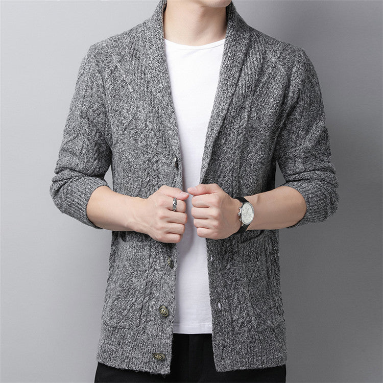 Men's cardigan sweater coat