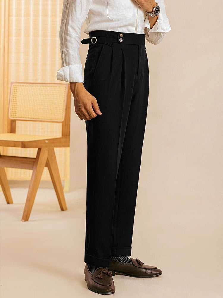 Men's high-waist trousers