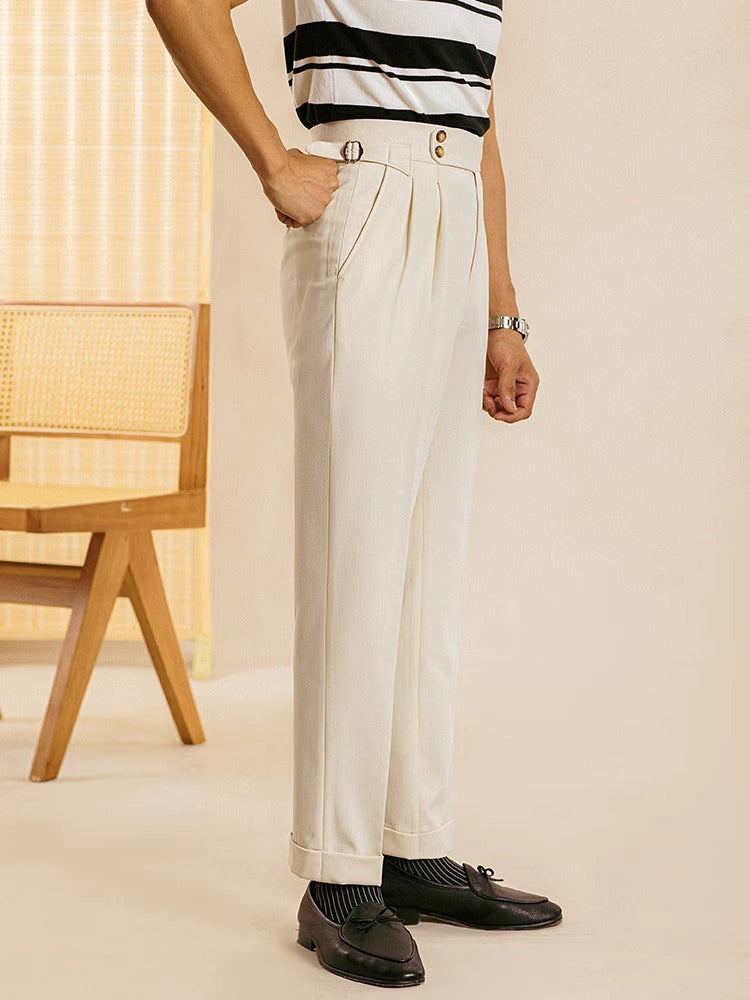 Men's high-waist trousers