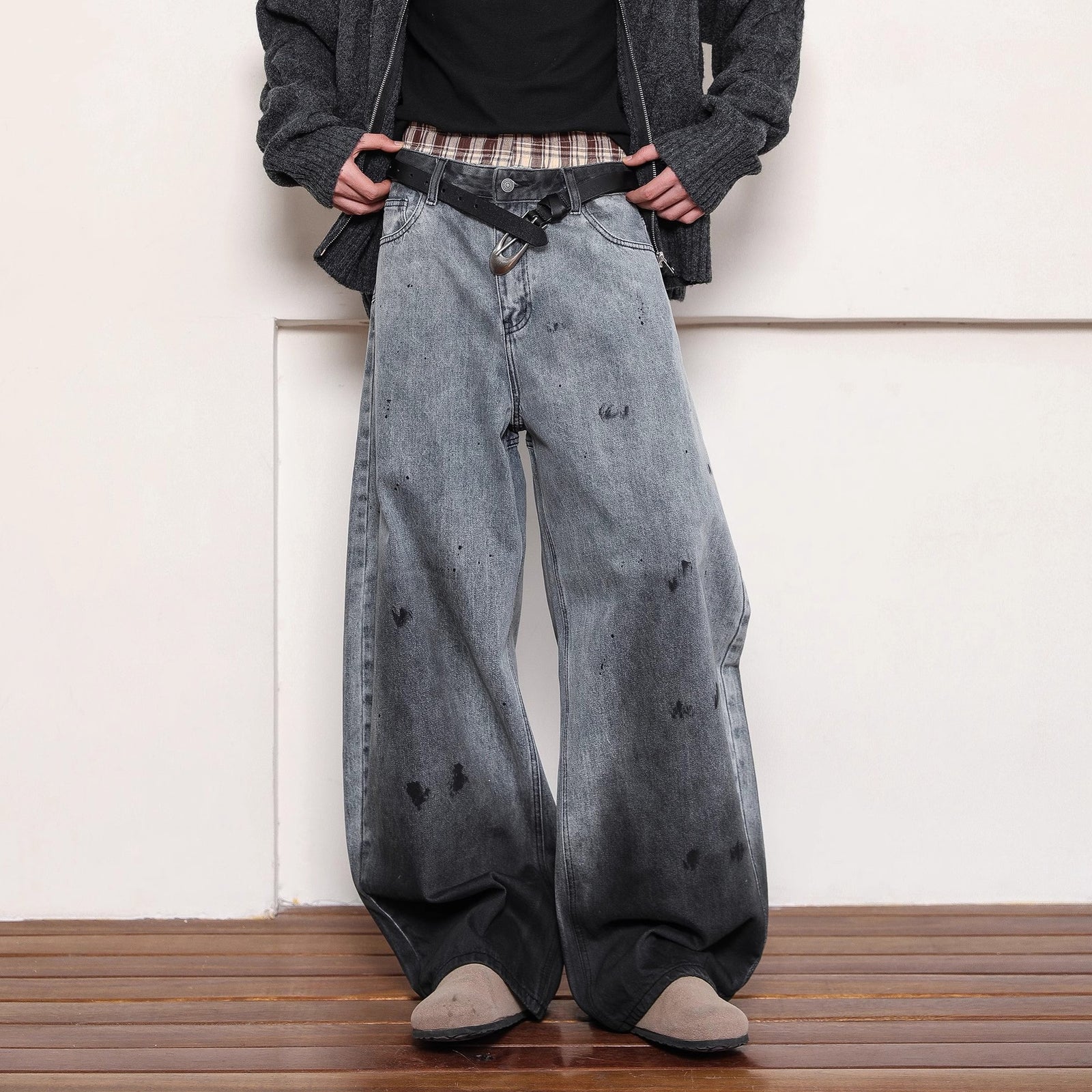 Retro Washed Gradient Men's Jeans