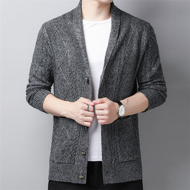 Men's cardigan sweater coat