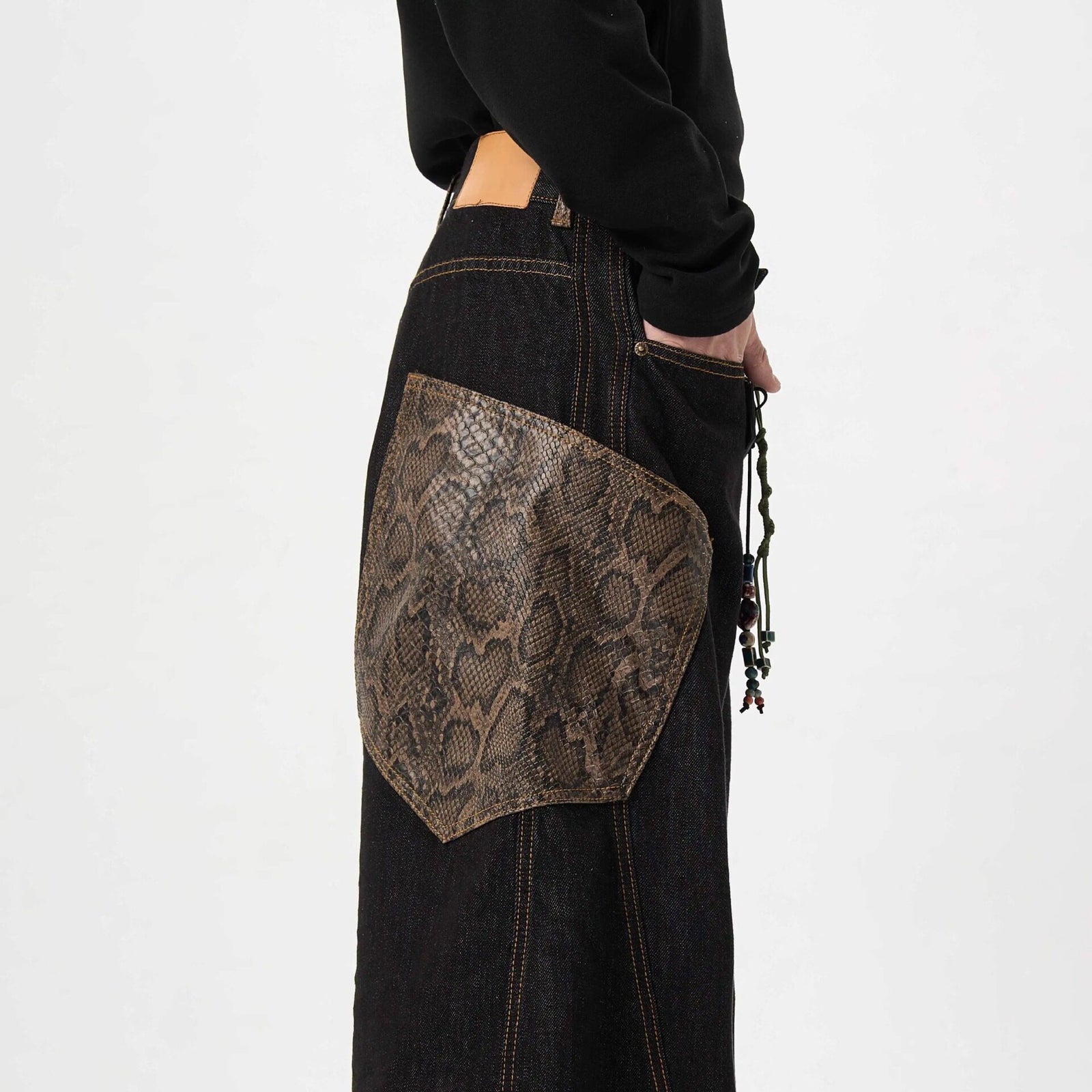 Men's Retro Wide Leg Versatile Pants and Jeans American Retro Jeans for Men