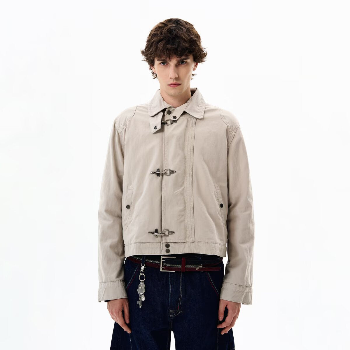 Men's Casual Snap Button Jacket