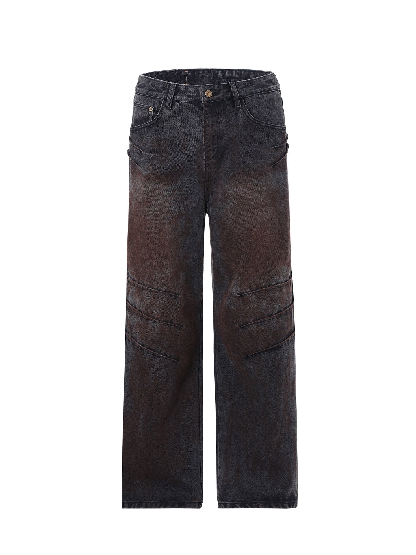 LKTM Men's Distressed Straight Leg Jeans