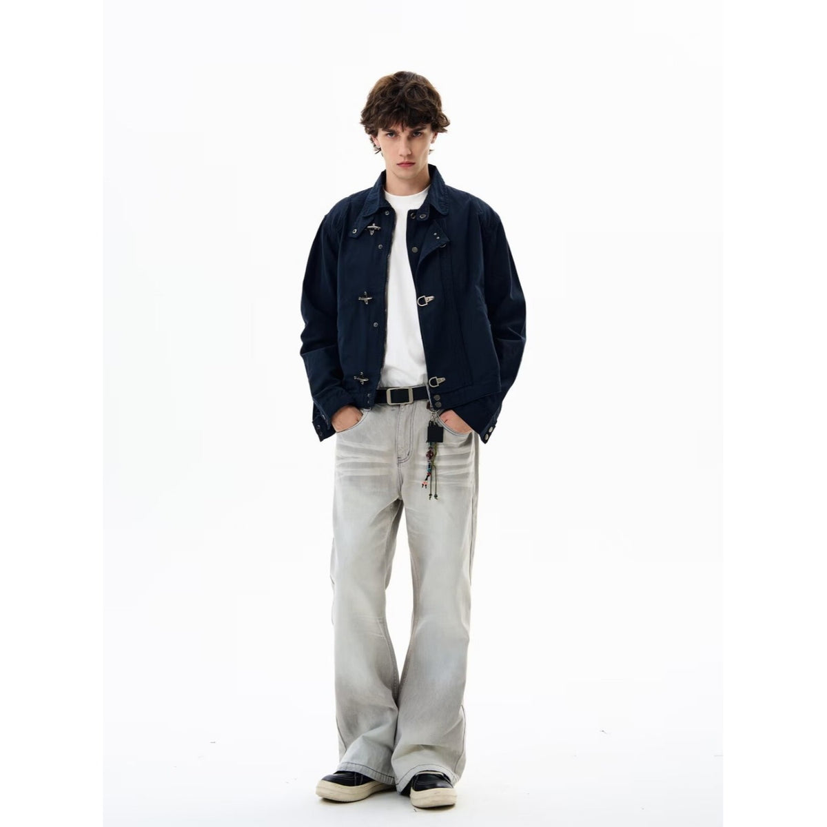 Men's Casual Snap Button Jacket