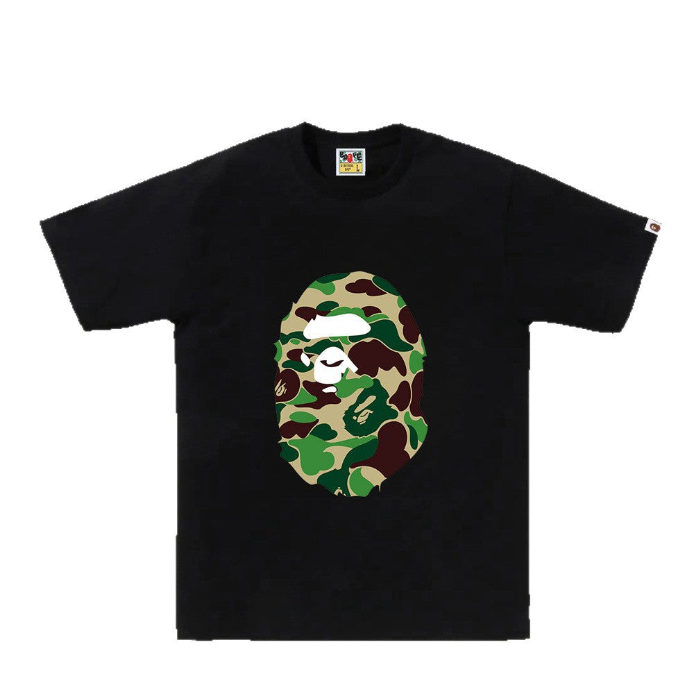Men's Cotton Short Sleeve T-Shirt with Ape Print
