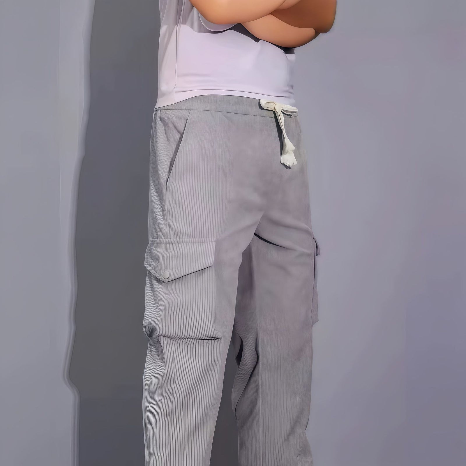 Woolen corduroy men's casual pants