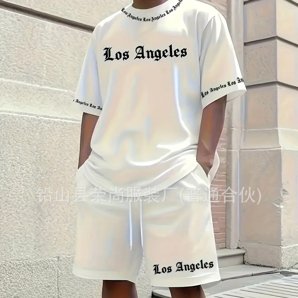 Men's Short Sleeve and Shorts Casual Set