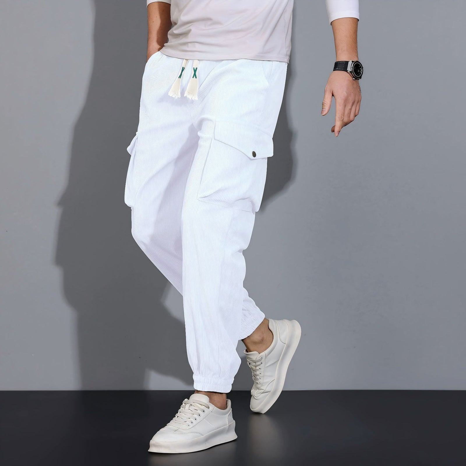 Woolen corduroy men's casual pants