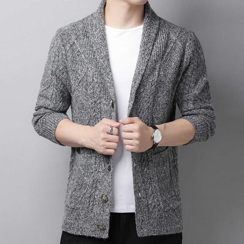 Men's cardigan sweater coat