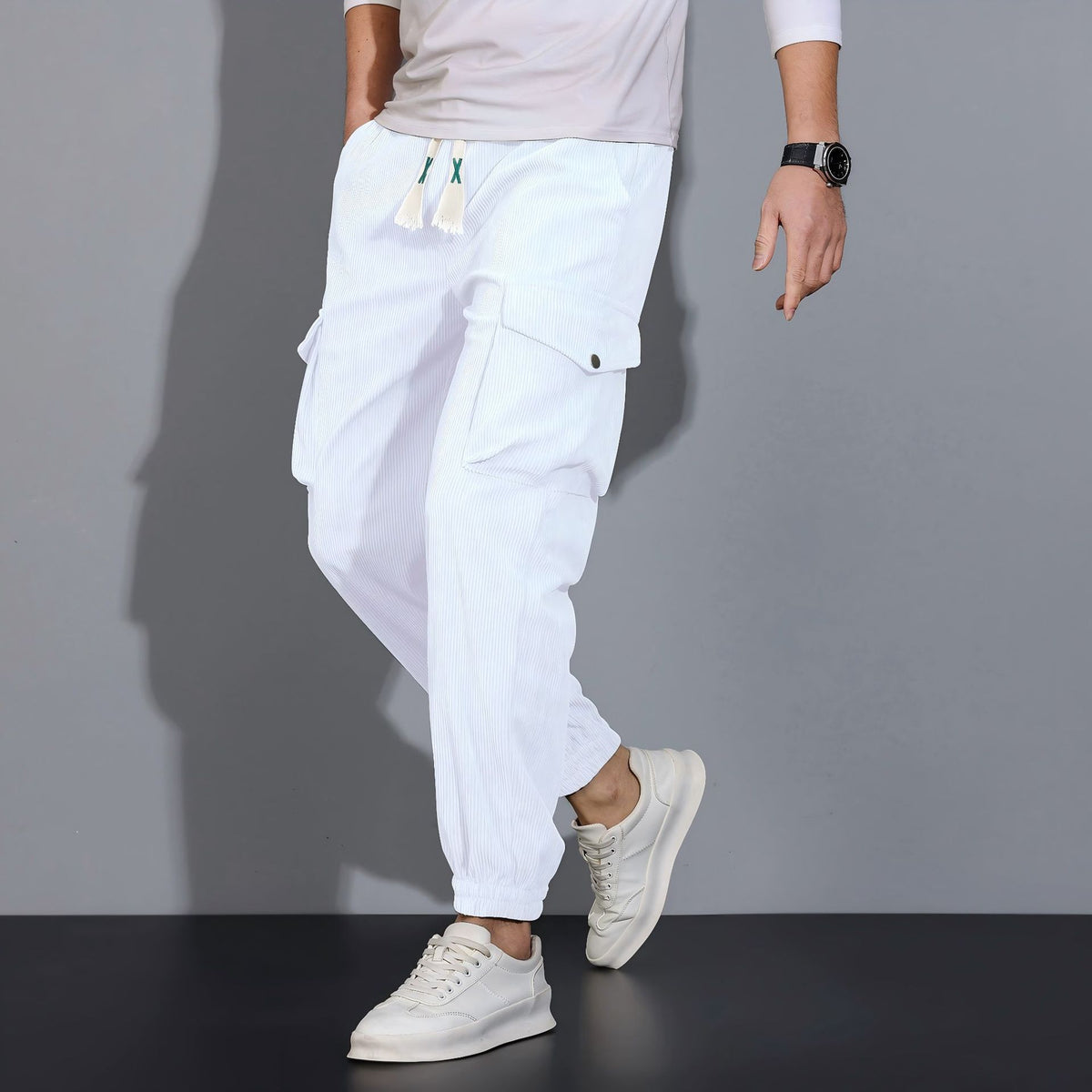 Woolen corduroy men's casual pants