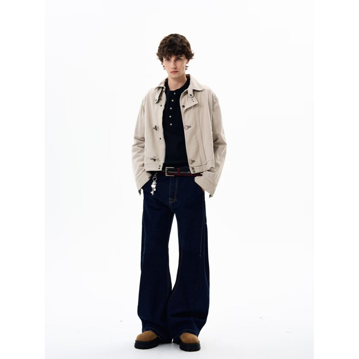 Men's Casual Snap Button Jacket