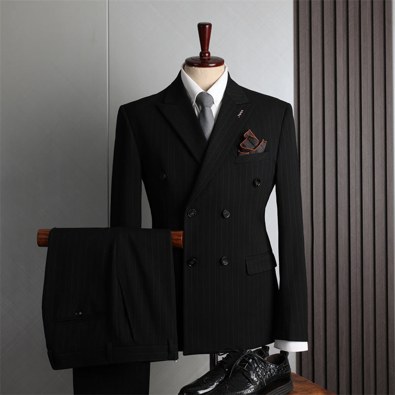 Italian Double Breasted Slim Fit Men's Suit