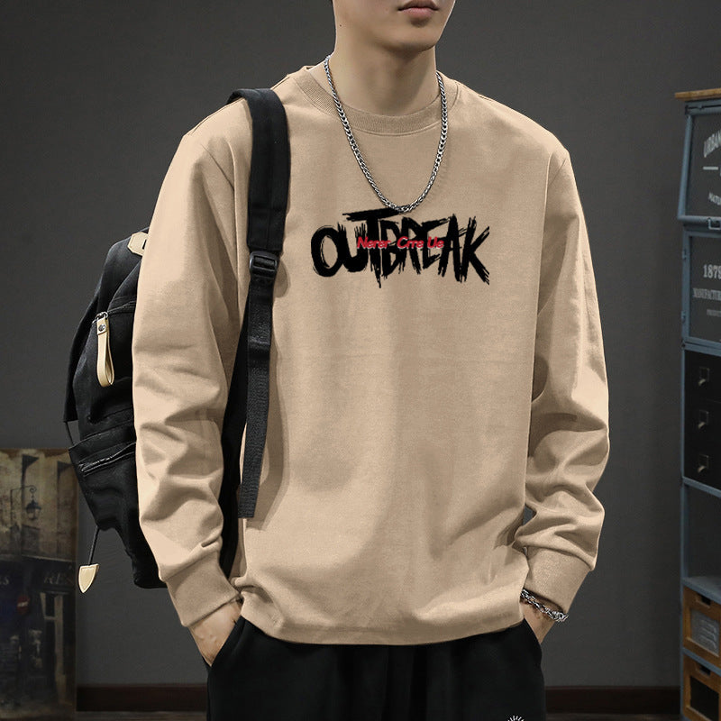 Men's Heavyweight Cotton Long Sleeve T-Shirt