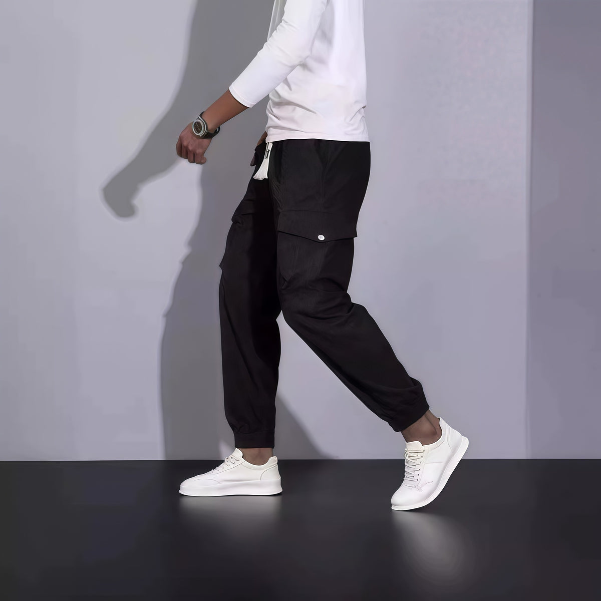 Woolen corduroy men's casual pants