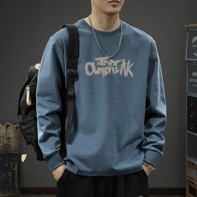 Men's Heavyweight Cotton Long Sleeve T-Shirt