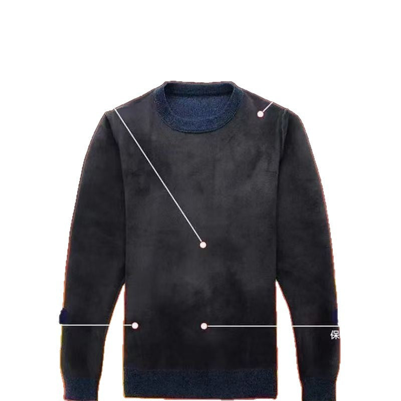 Men's Fleece-Lined Chenille Knit Sweater