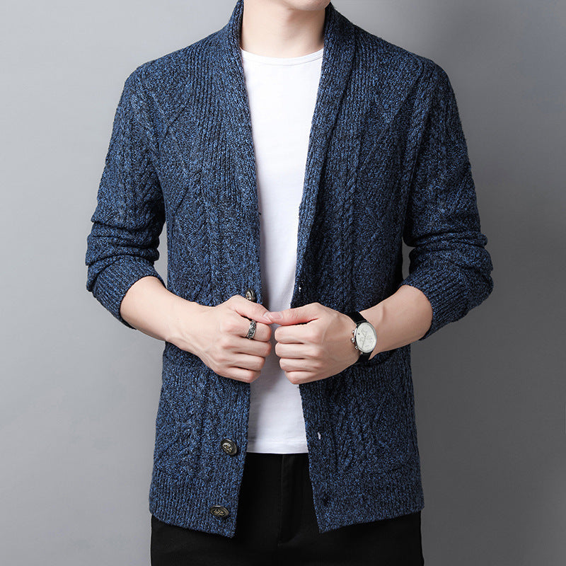 Men's cardigan sweater coat