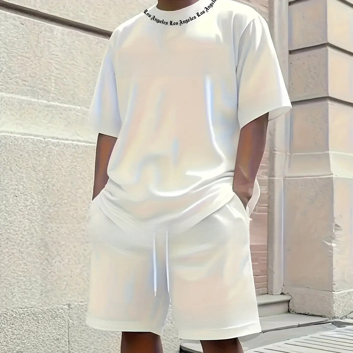 Men's Short Sleeve and Shorts Casual Set