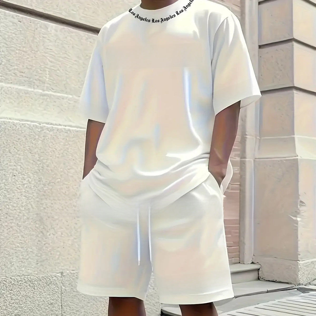 Men's Short Sleeve and Shorts Casual Set