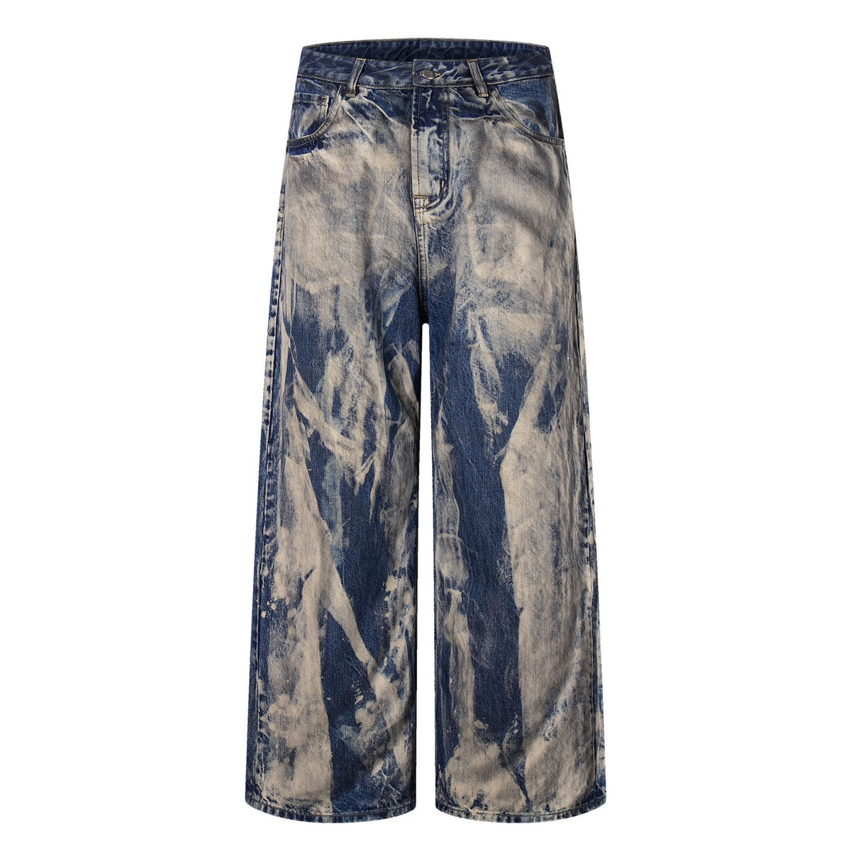 Men's Loose Fit Vintage Washed Jeans