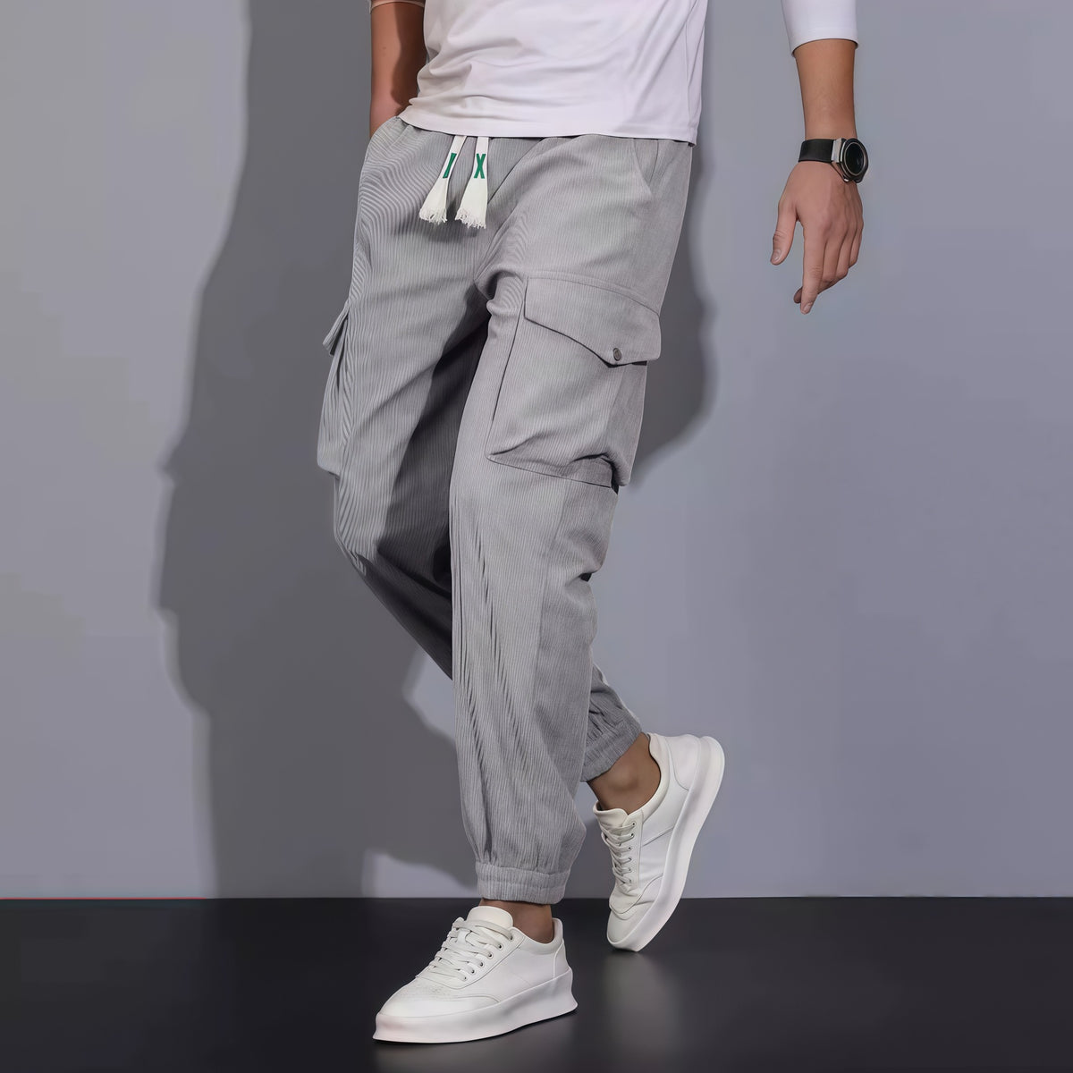 Woolen corduroy men's casual pants