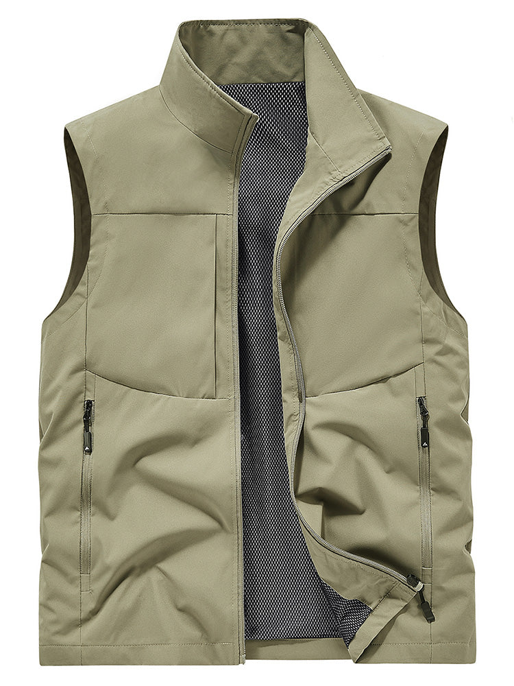 Men's Stand Collar Vest