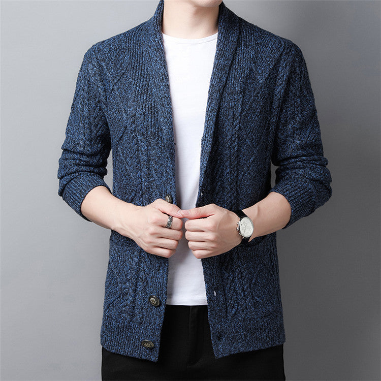 Men's cardigan sweater coat