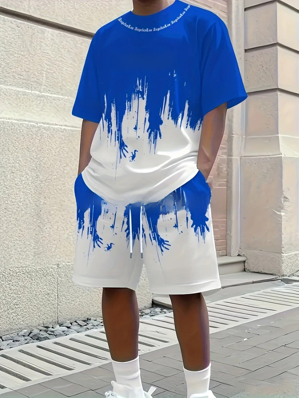 Men's Short Sleeve and Shorts Casual Set