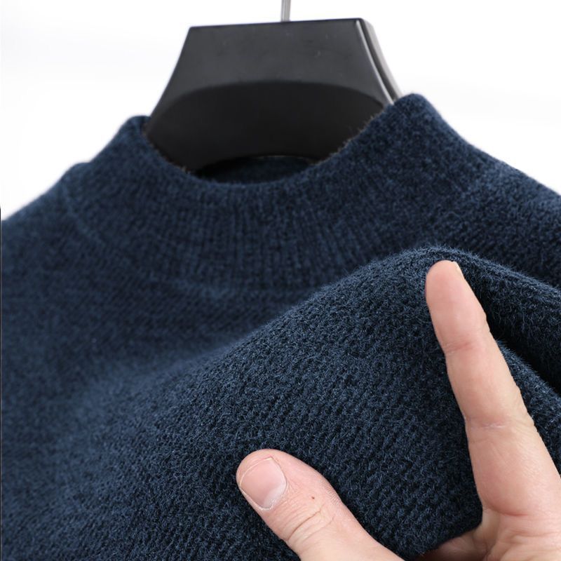 Men's Fleece-Lined Chenille Knit Sweater