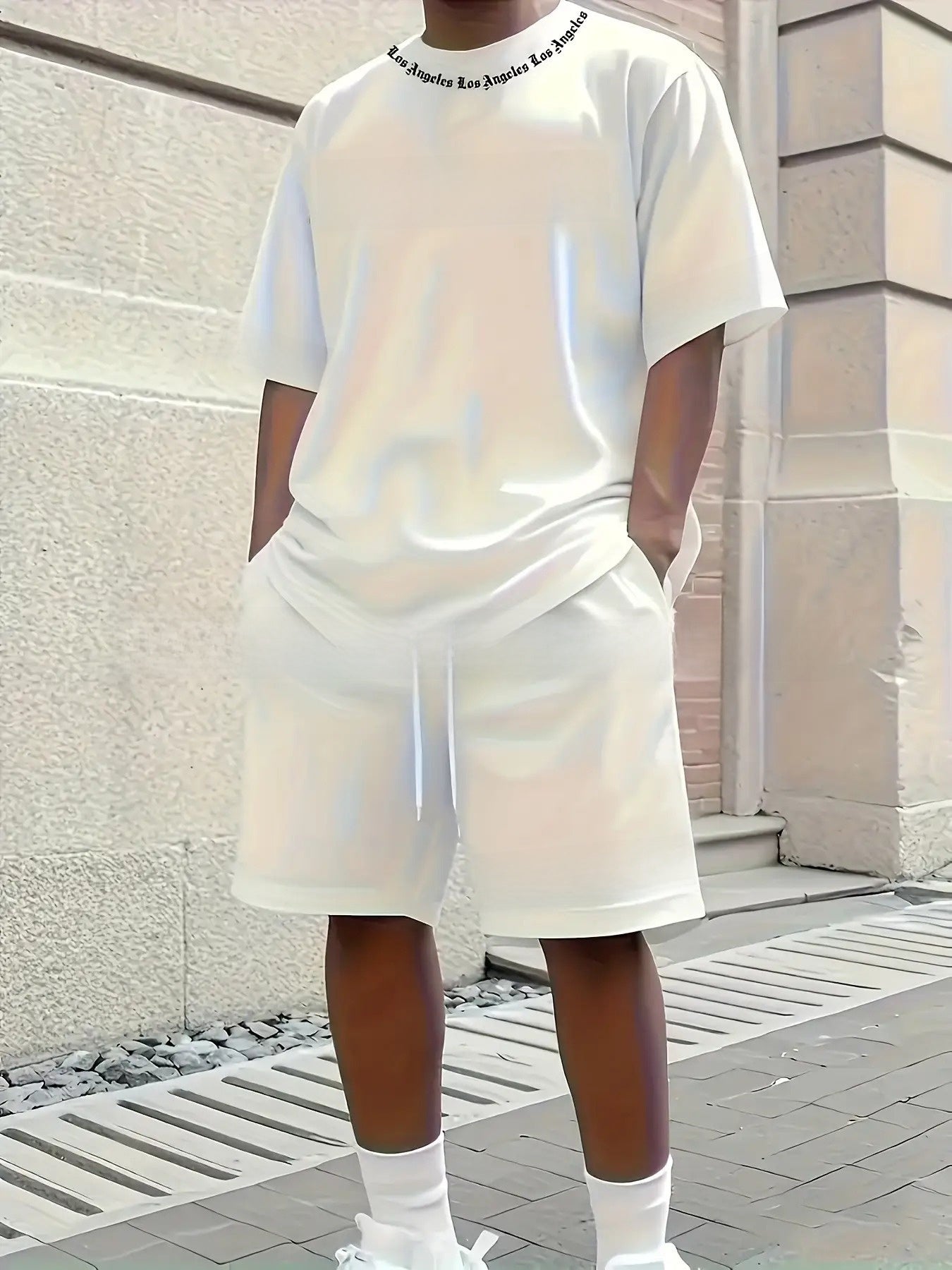 Men's Short Sleeve and Shorts Casual Set